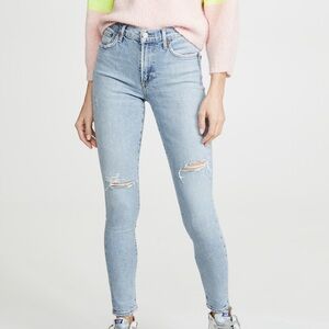 AGOLDE Sophie Mod Rise Ankle Jeans, Size 26, Color: Shrine
